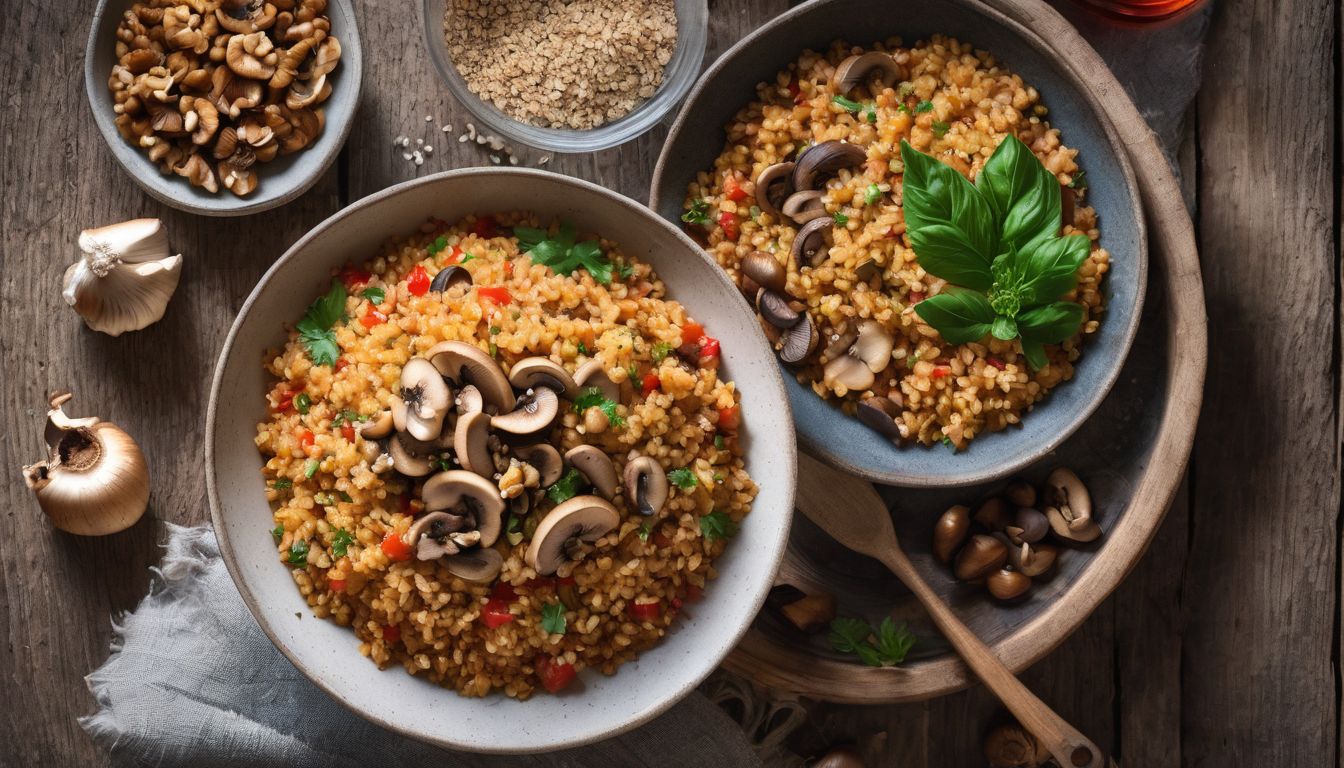 Bulgur met Champignons