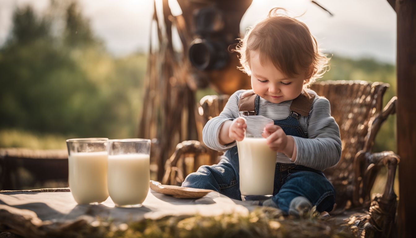 Een foto van moedermelk in een gezellige setting met verschillende gezichten en haarstijlen.